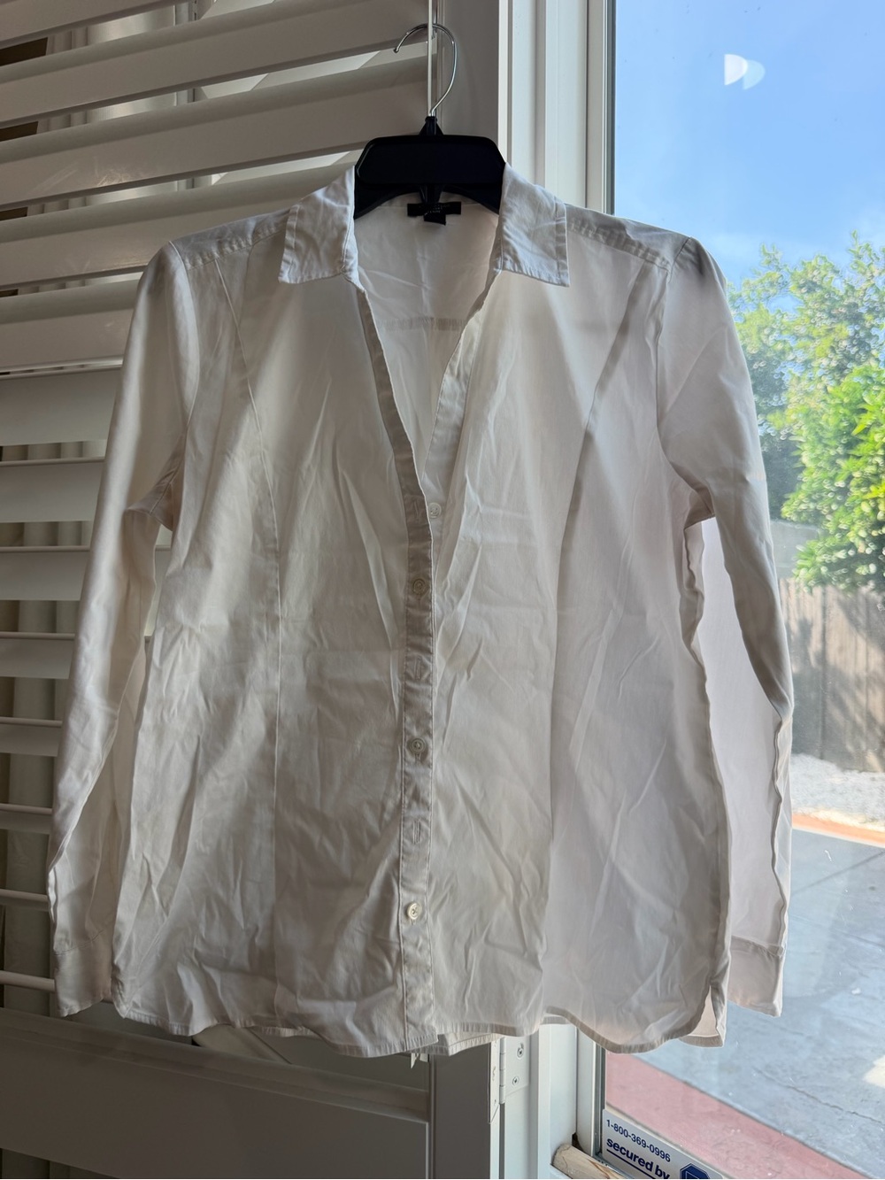 Ann Taylor Factory White Button Down Shirt - Size MP
